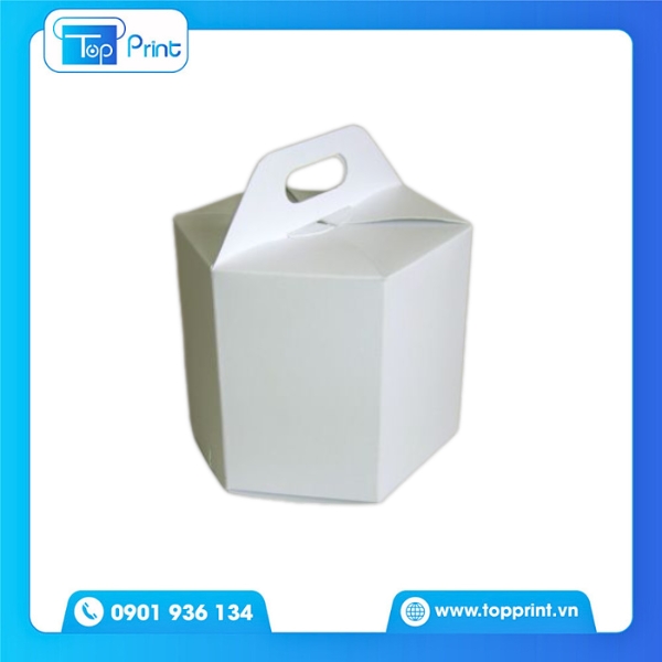 Hộp giấy lục giác chất liệu kraft tái chế