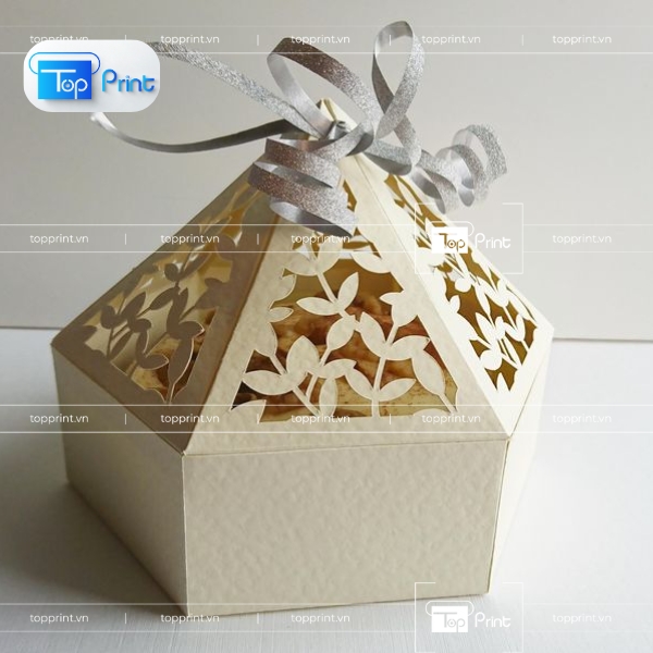 In hộp giấy lục giác số lượng ít – Topprint nhận in từ 100 hộp