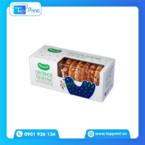 Hộp giấy mặt kiếng kiểu dáng hiện đại, hợp xu hướng