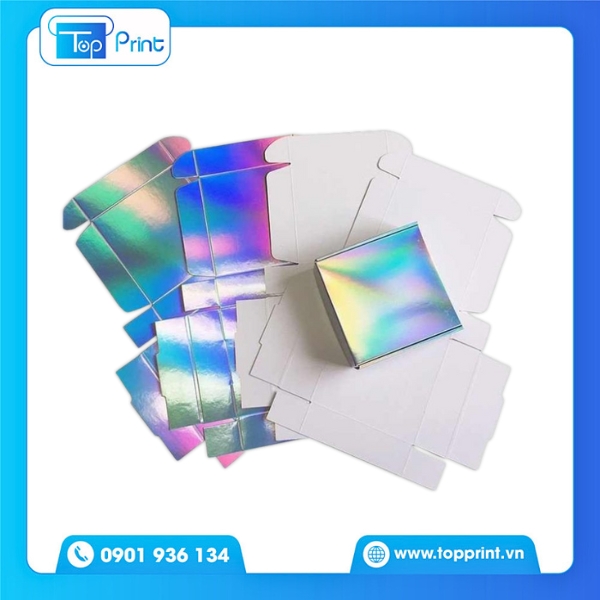 Mẫu Hộp Giấy Metalize Cỡ Nhỏ Đựng Mỹ Phẩm Mini