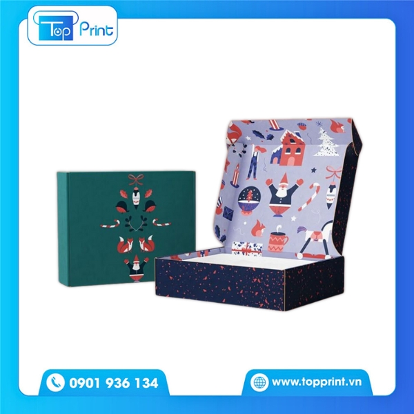 Hộp Giấy Giáng Sinh Đựng Trang Sức Nhỏ