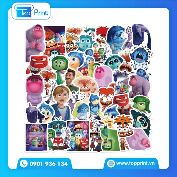 Mẫu Sticker Inside Out 2 Joy & Sadness Bạn Thân