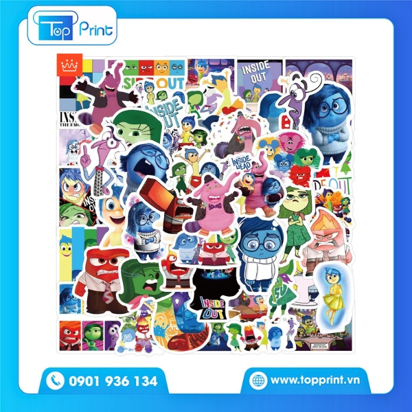 Mẫu Sticker Inside Out 2 In Chất Lượng Tại TopPrint