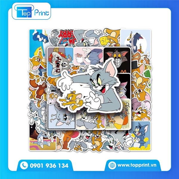 Mẫu Sticker Jerry Dễ Thương In Theo Yêu Cầu