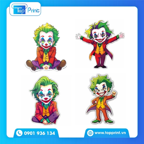 Mẫu sticker Joker chibi mini đáng yêu