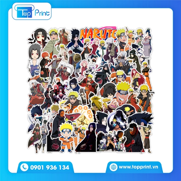 Mẫu Sticker Naruto Gia Tộc Uchiha