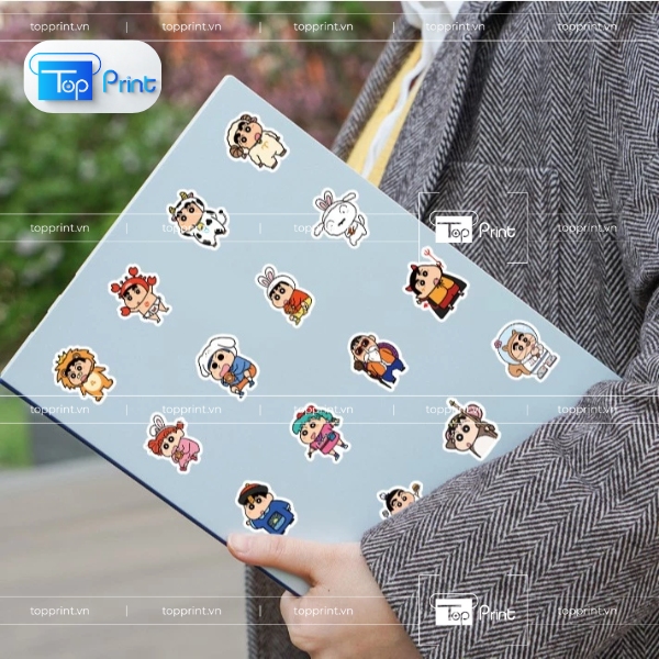 Mẫu Sticker Shin Cậu Bé Bút Chì In Ấn Chất Lượng Tại TopPrint