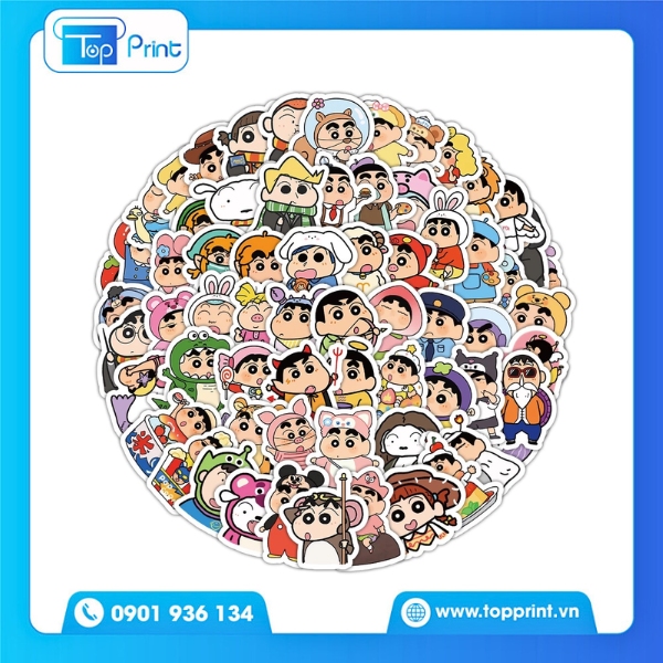 Mẫu Sticker Shin Lầy Độc Quyền TopPrint