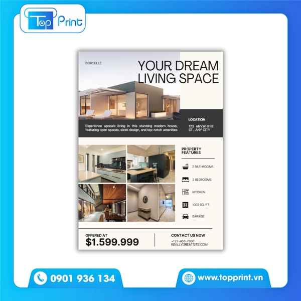 Tờ Rơi Bất Động Sản Thiết Kế Ấn Tượng Gây Chú Ý