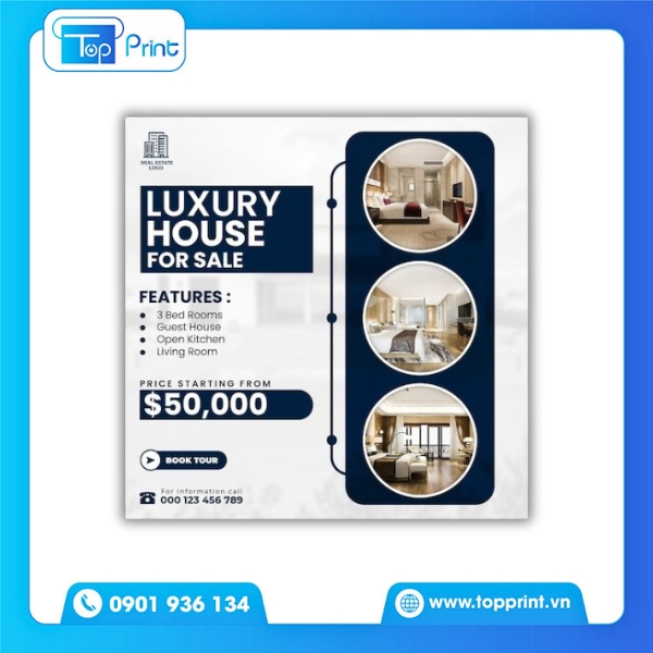 Thiết kế tờ rơi nội thất luxury