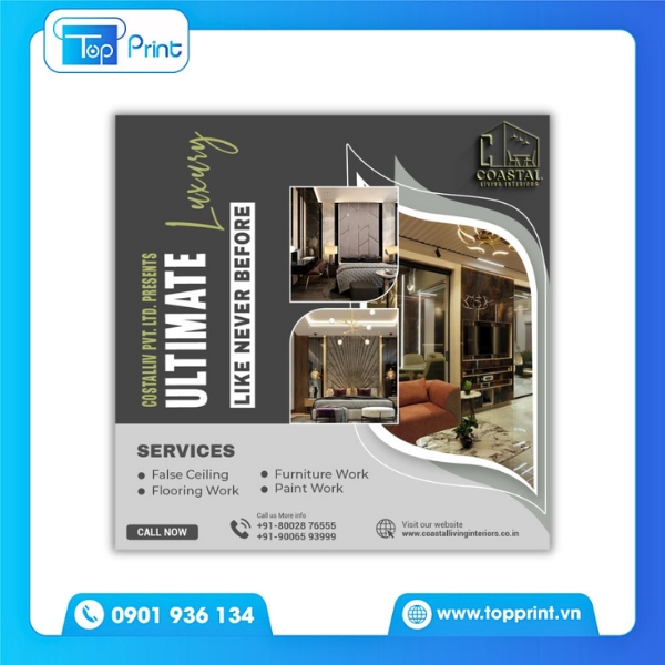 Tờ rơi nội thất theo xu hướng 2025