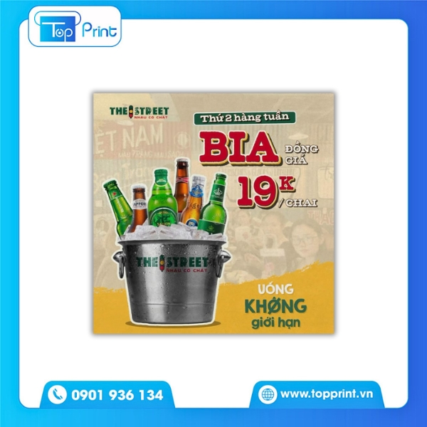 Topprint In Tờ Rơi Quán Nhậu Số Lượng Lớn Giá Ưu Đãi 