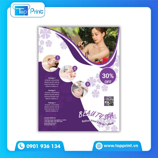 In Tờ Rơi Spa Đẹp Giá Rẻ Tại TopPrint
