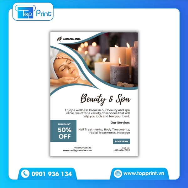 Tờ Rơi Spa Chương Trình Tri Ân Khách Hàng