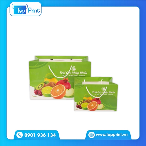 In Túi Giấy Đựng Trái Cây Số Lượng Ít Cho Cửa Hàng Mới Khởi Nghiệp 