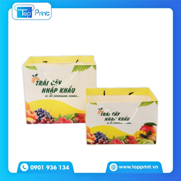 Túi Giấy Đựng Trái Cây In Nhanh – Giao Gấp Trong 3–5 Ngày