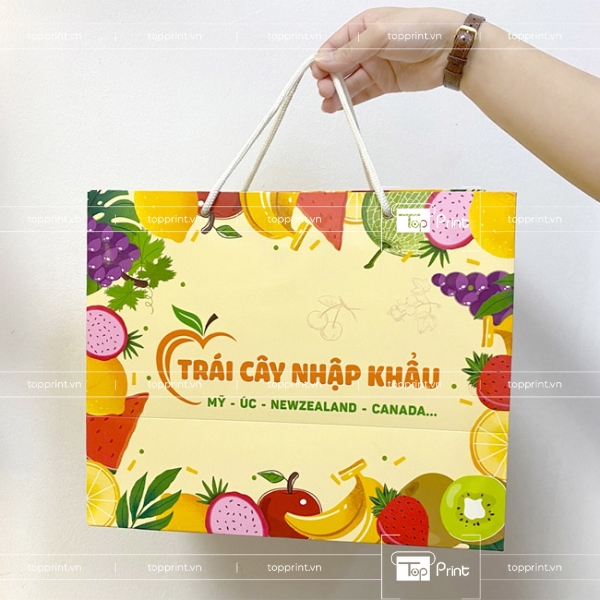 Quy Trình In Túi Giấy Đựng Trái Cây Tại Xưởng TopPrint 