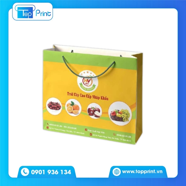 Túi Giấy Đựng Trái Cây Đẹp Giá Rẻ Tại Xưởng TopPrint