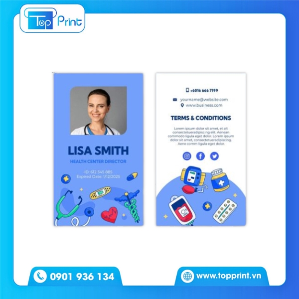 Mẫu Card Visit Bác Sĩ Sắc Nét, In Offset Cao Cấp