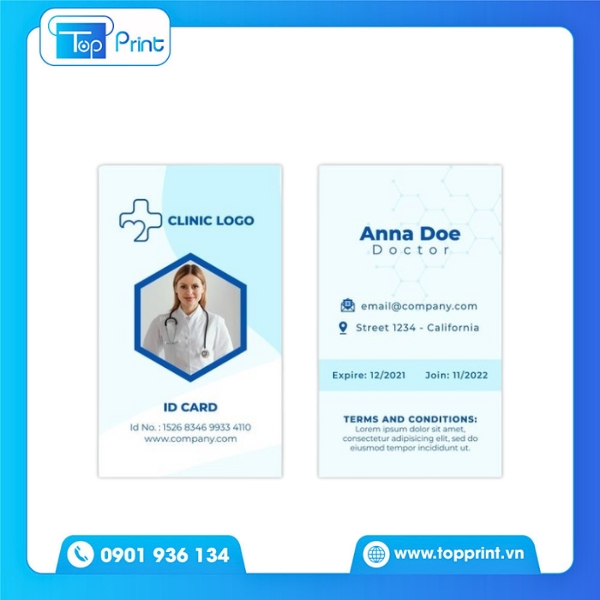 Mẫu Card Visit Bác Sĩ Thiết Kế Chuyên Nghiệp Tại Topprint