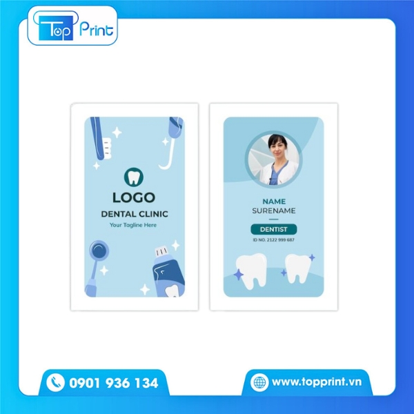Card Visit Bác Sĩ Được In Tại Xưởng Chuyên Nghiệp Topprint