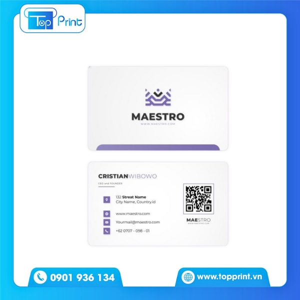In card visit bảo hiểm giấy mỹ thuật cao cấp