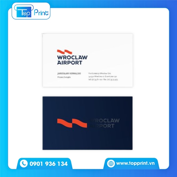 In card visit bảo hiểm giấy kraft thân thiện môi trường