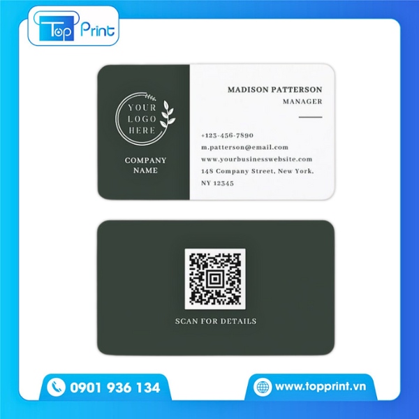 Mẫu Card Visit Bo Góc Ngành Spa