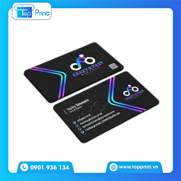 Mẫu Card Visit Bo Góc Cho Startup