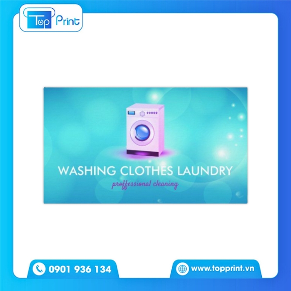 Mẫu Card Visit Giặt Là Đơn Giản Mà Bắt Mắt