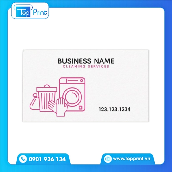 Mẫu Card Visit Giặt Là Dễ Nhớ Dễ Nhận Diện