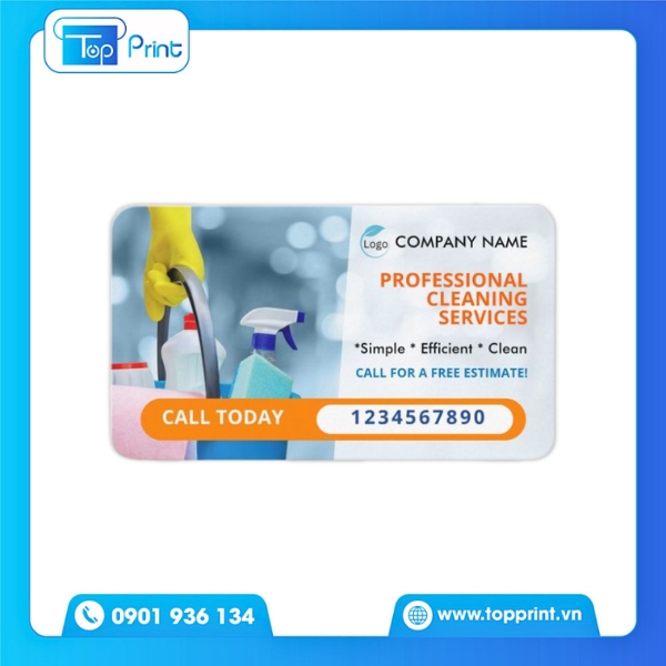 Mẫu Card Visit Giặt Là Đẹp In Tại TopPrint