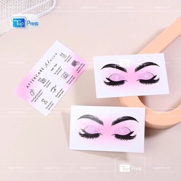 Mẫu Card Visit Make Up In Trên Giấy Cứng 350gsm