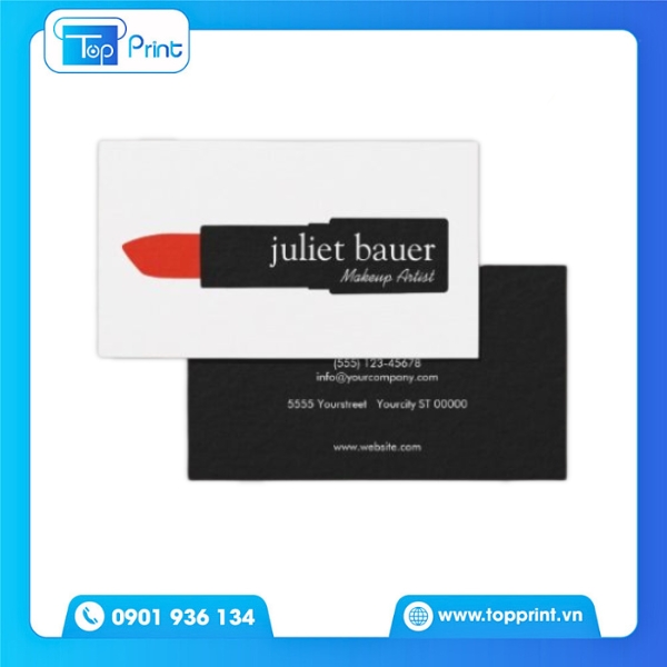 Mẫu Card Visit Make Up Đơn Giản Mà Sang