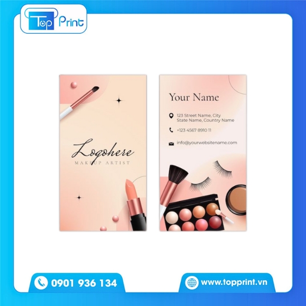 Mẫu Card Visit Make Up Thiết Kế Độc Quyền