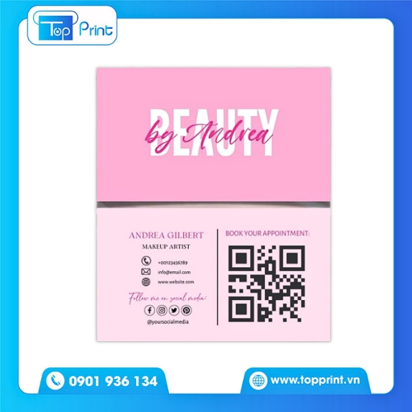 Mẫu Card Visit Hồng – Từ Thiết Kế Đến In Ấn Chuyên Nghiệp