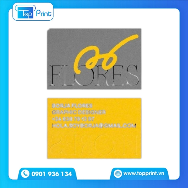 Mẫu Card Visit Vàng Phong Cách Hiện Đại