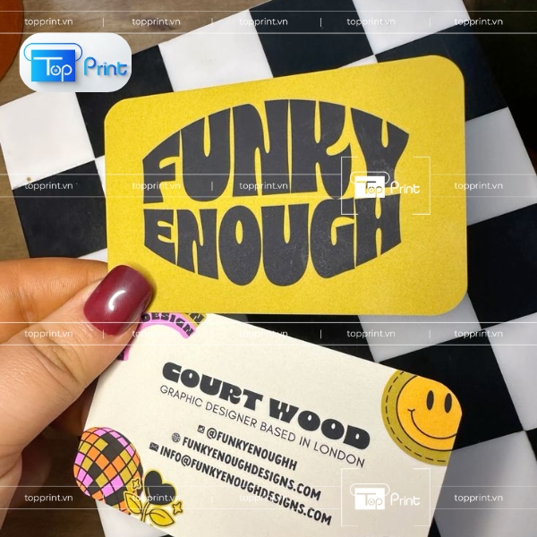 Mẫu Card Visit Màu Vàng Sang Trọng
