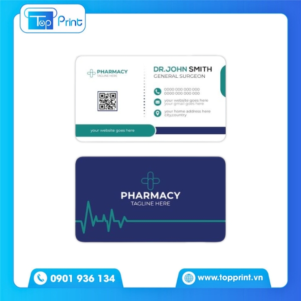 Mẫu Card Visit Nhà Thuốc Đẹp, Thiết Kế Tối Giản Và Gọn Gàng
