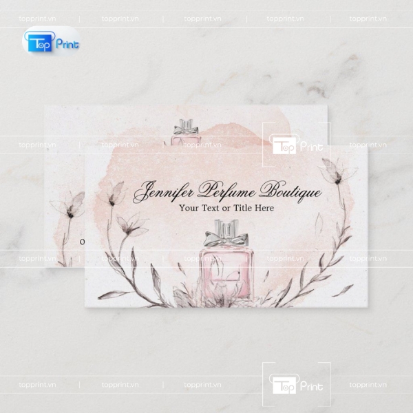 Mẫu Card Visit Nước Hoa Sang Trọng
