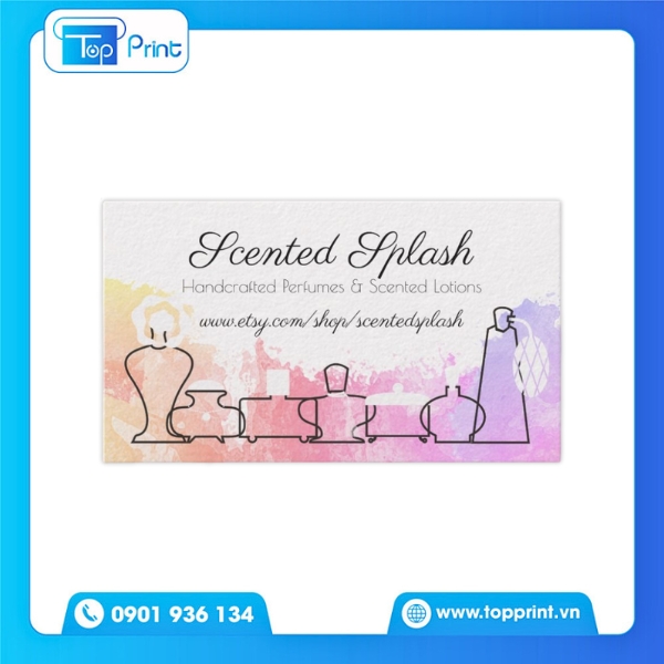 Mẫu Card Visit Nước Hoa Sang Trọng Cho Shop Mini