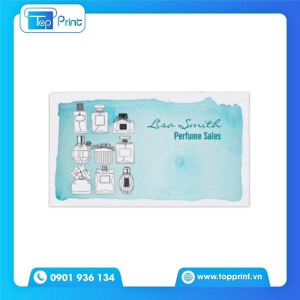 Mẫu Card Visit Nước Hoa Kích Thước Tiêu Chuẩn 9x5cm