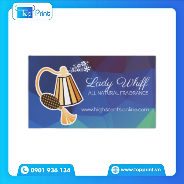 Mẫu Card Visit Nước Hoa Chất Liệu Giấy Kraft Tự Nhiên