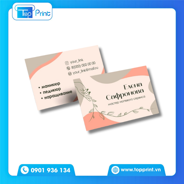 Mẫu Card Visit Sang Trọng In Nổi Tinh Tế