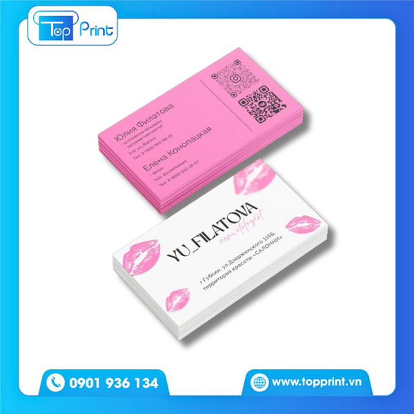 Mẫu Card Visit Sang Trọng In UV Spot Cao Cấp
