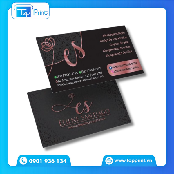 Mẫu Card Visit Sang Trọng Phong Cách Tối Giản