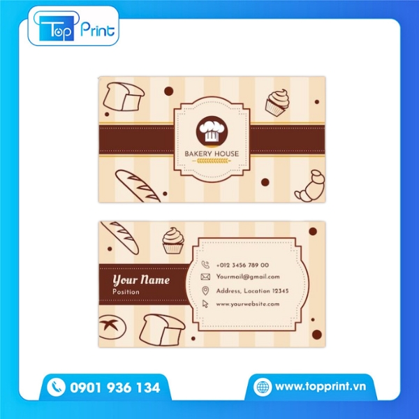 In card visit song ngữ theo yêu cầu riêng từng ngành nghề