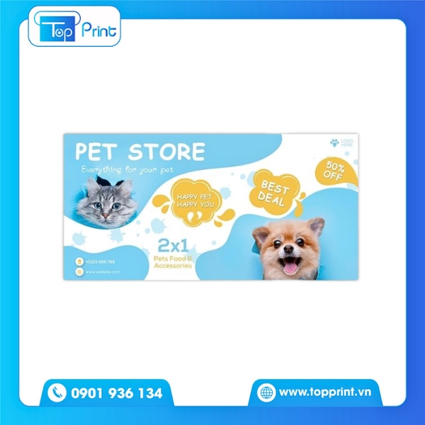 Mẫu Card Visit Thú Y Phong Cách Dễ Thương