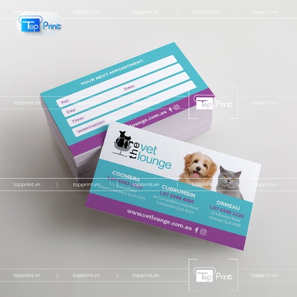 Mẫu Card Visit Thú Y Đẹp, Giá Rẻ Tại TopPrint