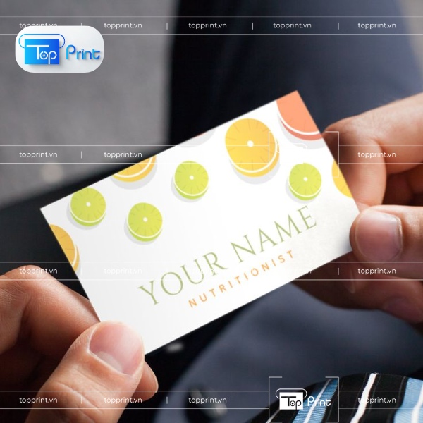 Mẫu Card Visit Trái Cây Tươi Đẹp, Nổi Bật